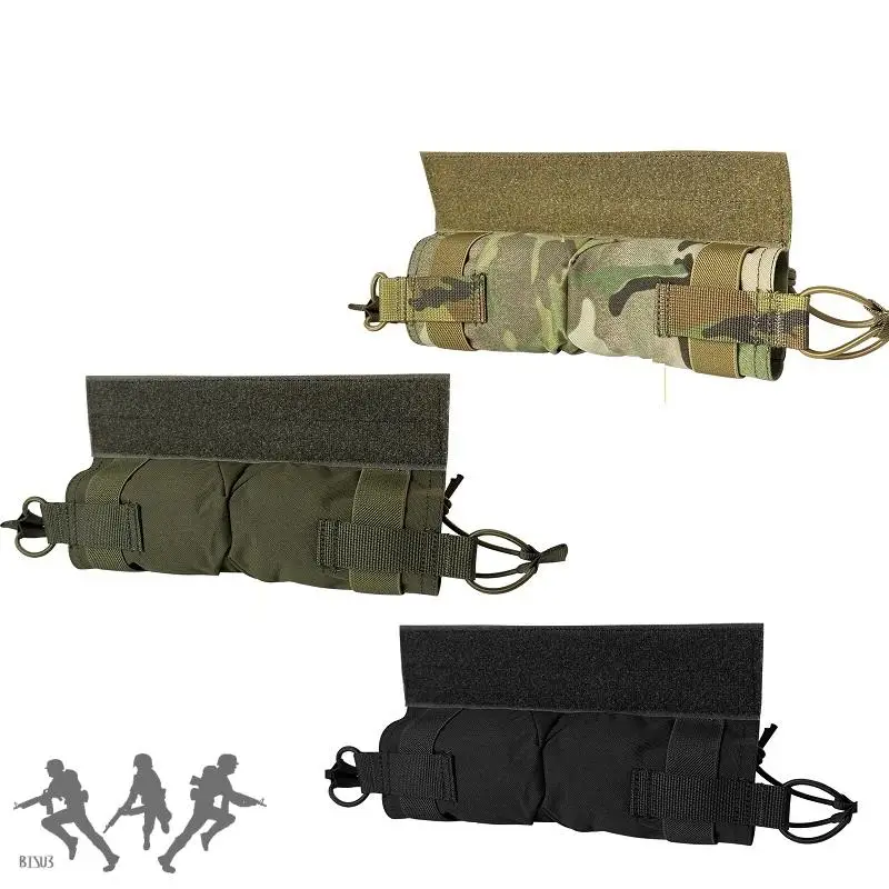Bolsa colgante inferior doble horizontal estilo CP táctico, accesorio de chaleco táctico, bolsa de revista Doble - imagen 5