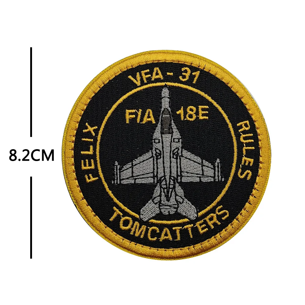 Parche táctico VF-154 Black Knight Squadron velcro mochila
