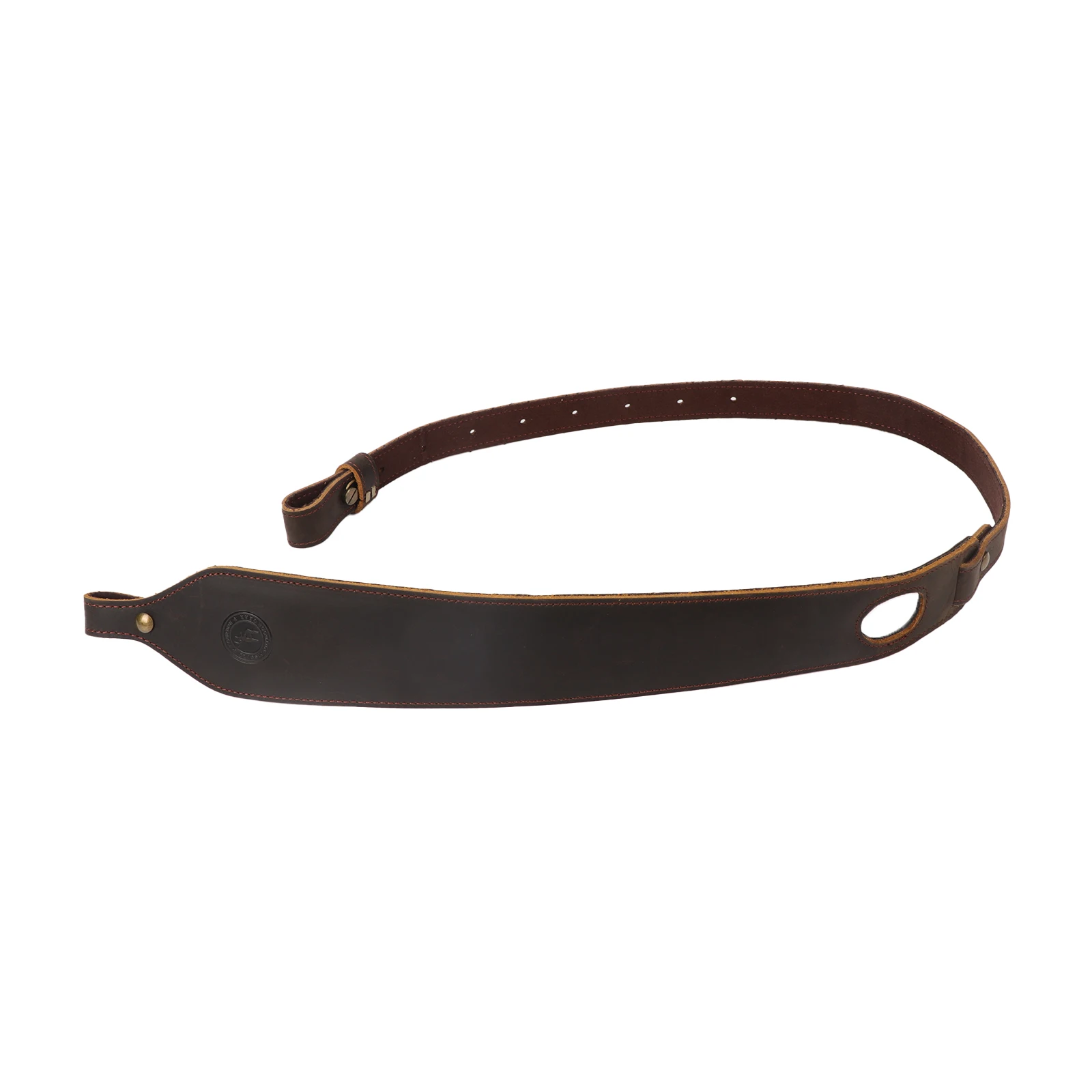 Tourbon Eslinga de cuero para rifle para caza Correa de hombro antideslizante para pistola con giratorios Longitud ajustable 104 cm Reposapiés negro - imagen 5