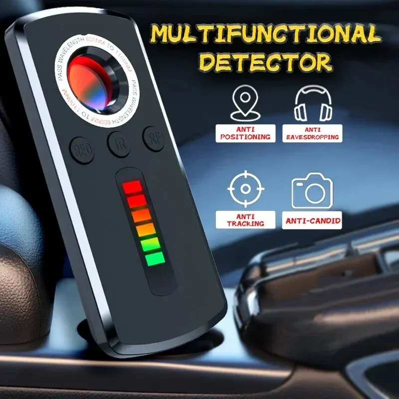 Detector de cámara oculta, dispositivo antiespía, cazador profesional, señal inalámbrica, GPS para coche, búsqueda infrarroja, escuchas telefónicas, Mini dispositivos - imagen 2