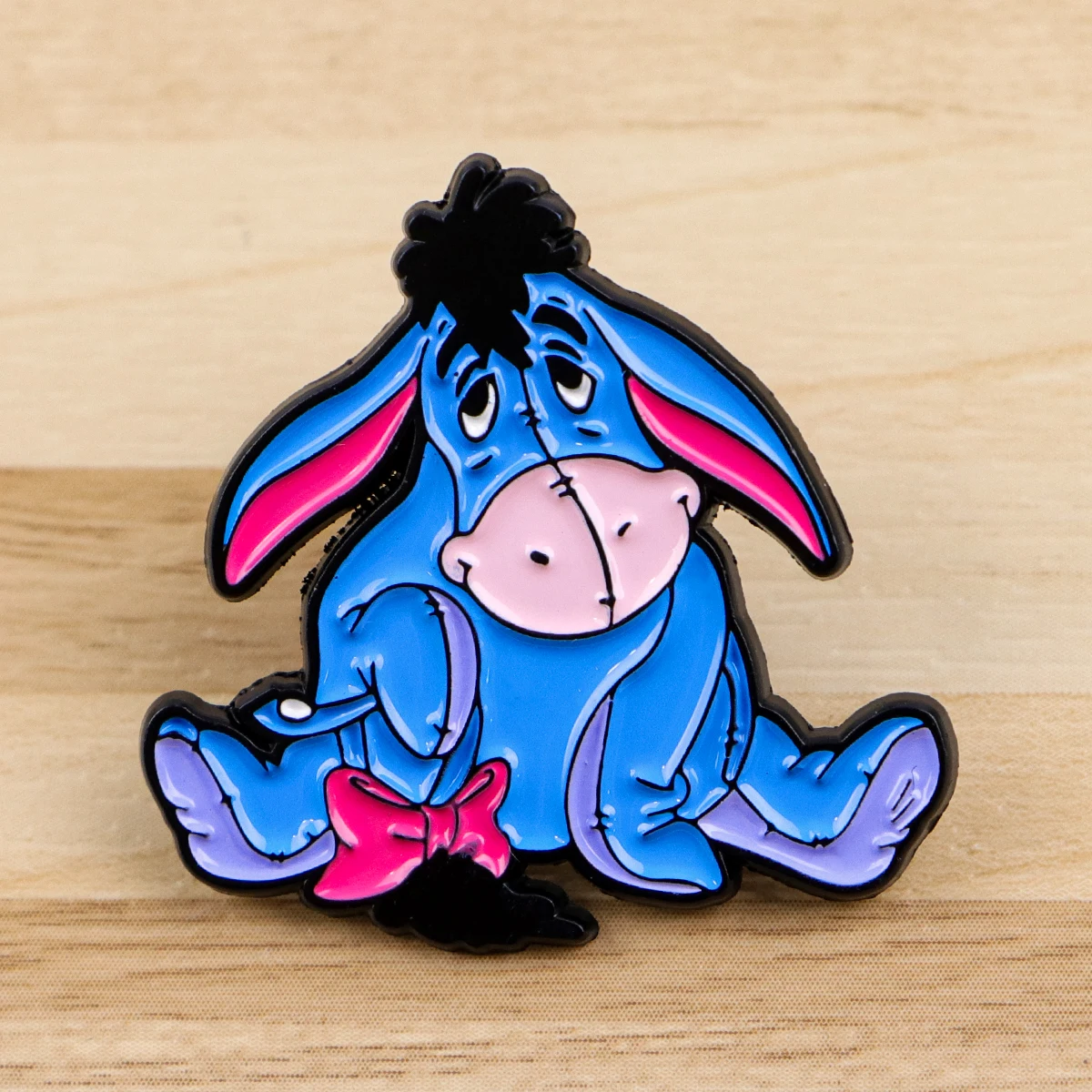 2 unids/set lindo oso esmalte Pins dibujos animados burro broche Metal solapa Pin insignia mochila accesorios joyería mejores regalos para Amiga - imagen 4