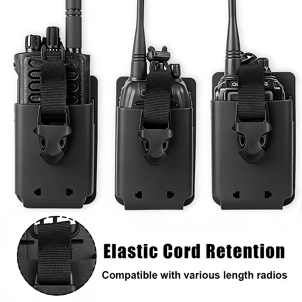 Funda táctica walkie-talkie liberación rápida con clip cinturón