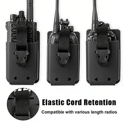 Funda táctica walkie-talkie liberación rápida con clip cinturón