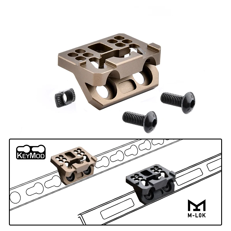 Surefir-Soporte de Metal para arma, accesorio táctico MLOK Keymod, M600, M300, PLHv2, accesorios de caza airsoft - imagen 2