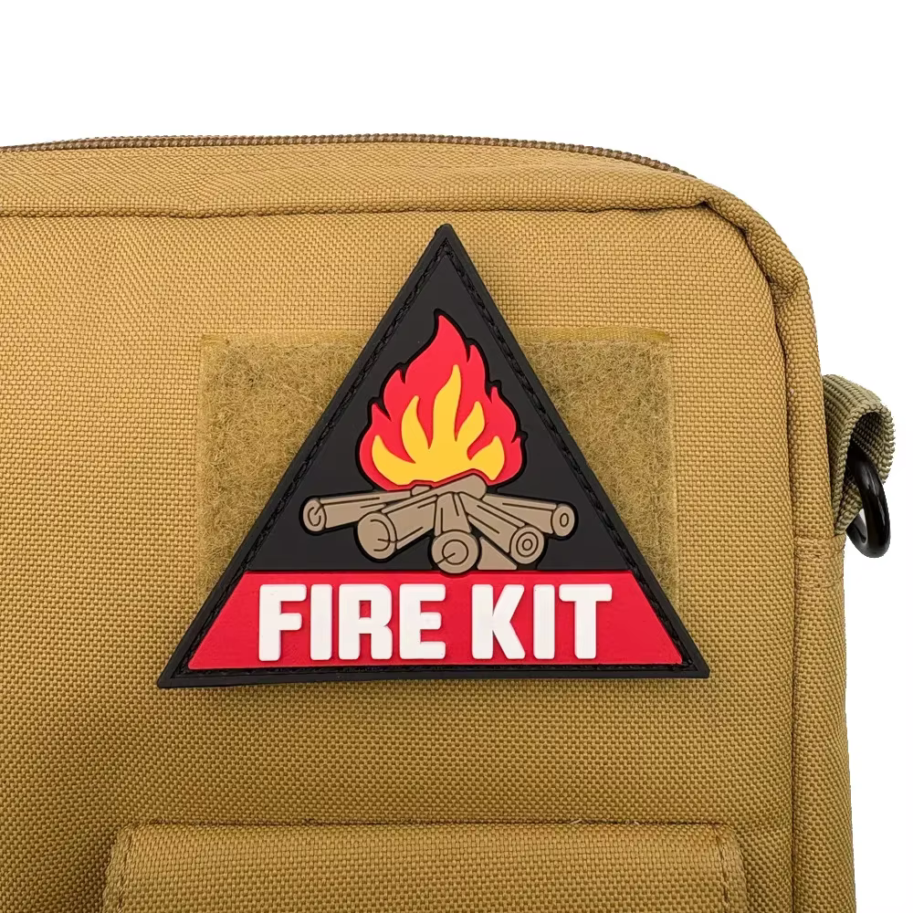 Parche táctico PVC fuego – Gancho y bucle para mochila y uniforme - imagen 5