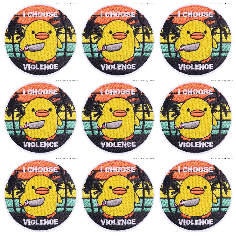 Parche bordado Hippie para planchar en la ropa, pegatinas de rayas, insignias para mochila, 10 unidades por lote - imagen 2