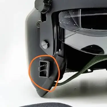 EVI HGU-56P Casco de aviación MFS Máscara protectora negra/baioneta base DIY + tornillo para la máscara protectora HGU-56P - imagen 2