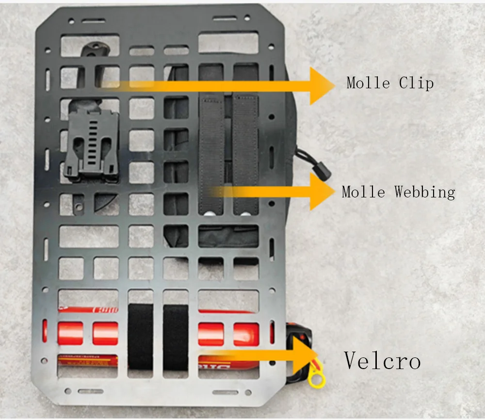 Panel de inserción de Airsoft Molle para asiento de coche, organizador táctico, equipo de vehículo, tablero de PP para caza, tiro, Paintball - imagen 5