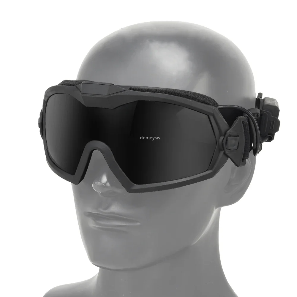 Gafas tácticas con microventilador para exteriores, lentes deportivas para Airsoft Cs Wargame, para Paintball, senderismo - imagen 5