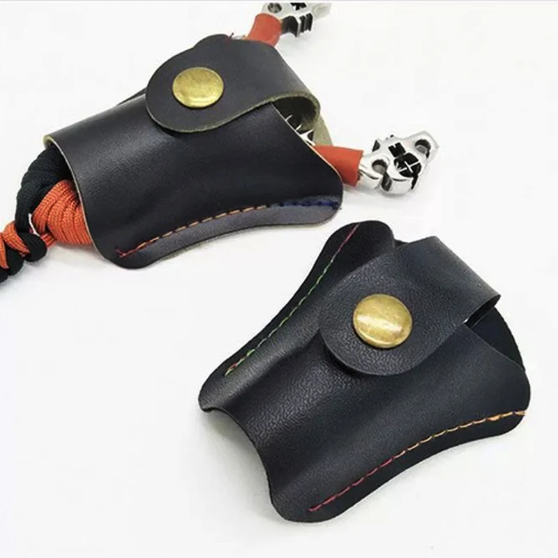 Bolsa de almacenamiento de tirachinas de 2 colores, hecha de Material Pu, es una funda de cuero para llevar fácilmente accesorios de caza - imagen 2