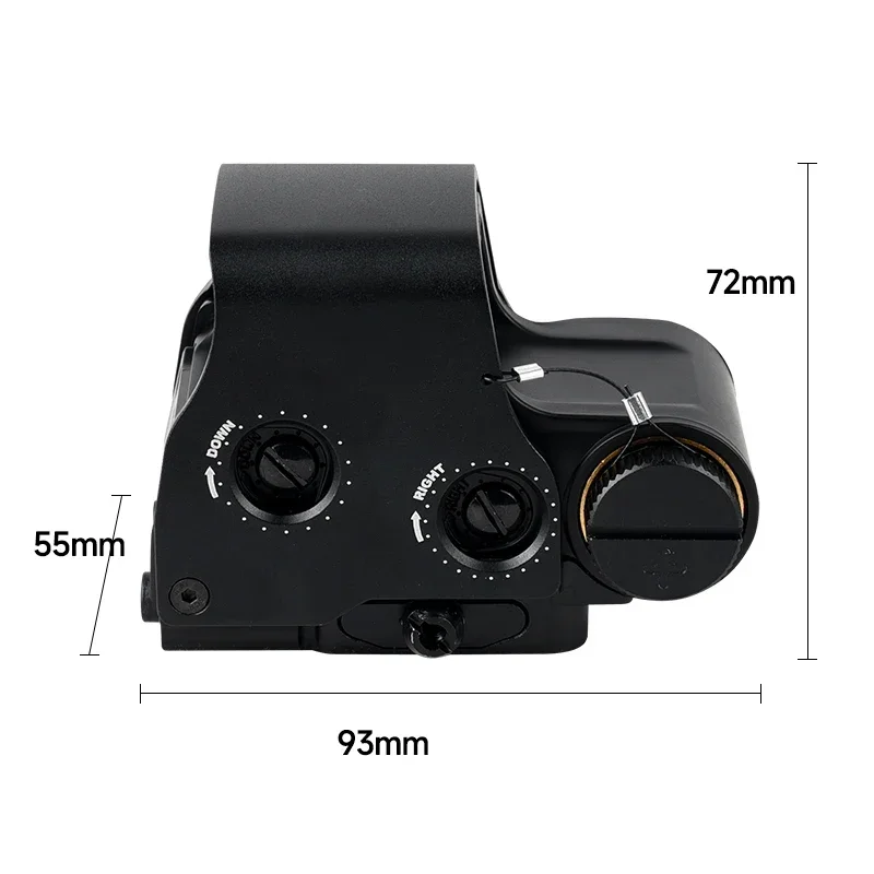 Mira óptica táctica con punto rojo y verde HD 558, mira telescópica compacta Reflex, accesorios de caza con montaje en riel de 20mm - imagen 4