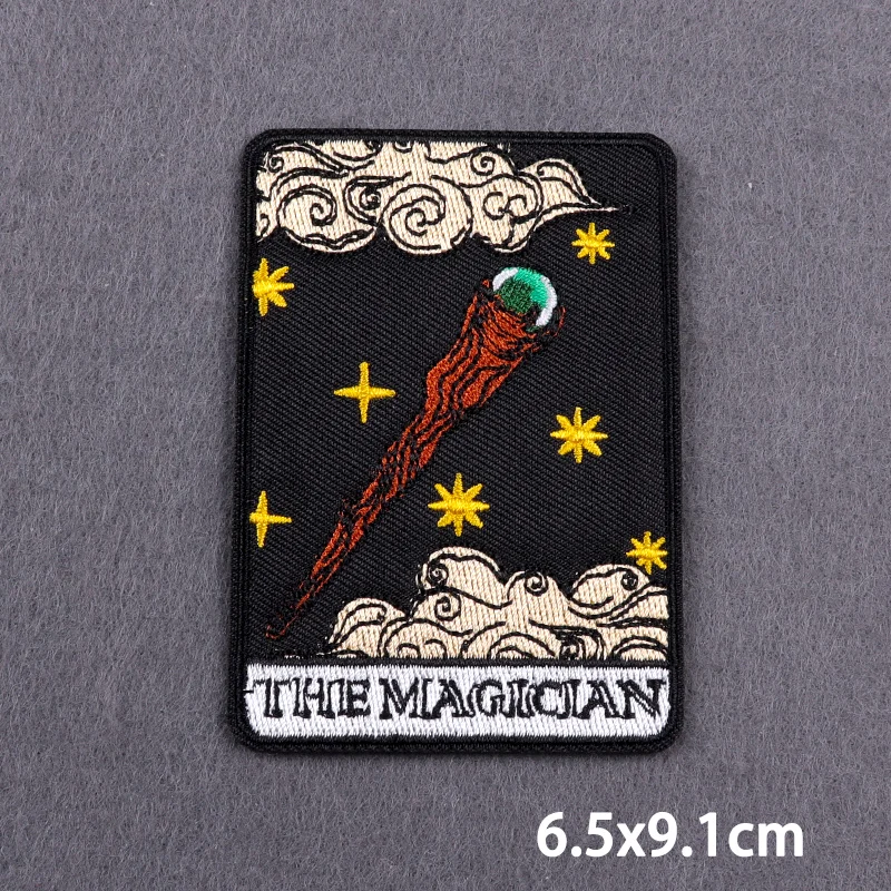 Parches de Tarot de Star & Moon para ropa, parches termoadhesivos en la ropa, parches de universo espacial, pegatinas DIY, insignia - imagen 3