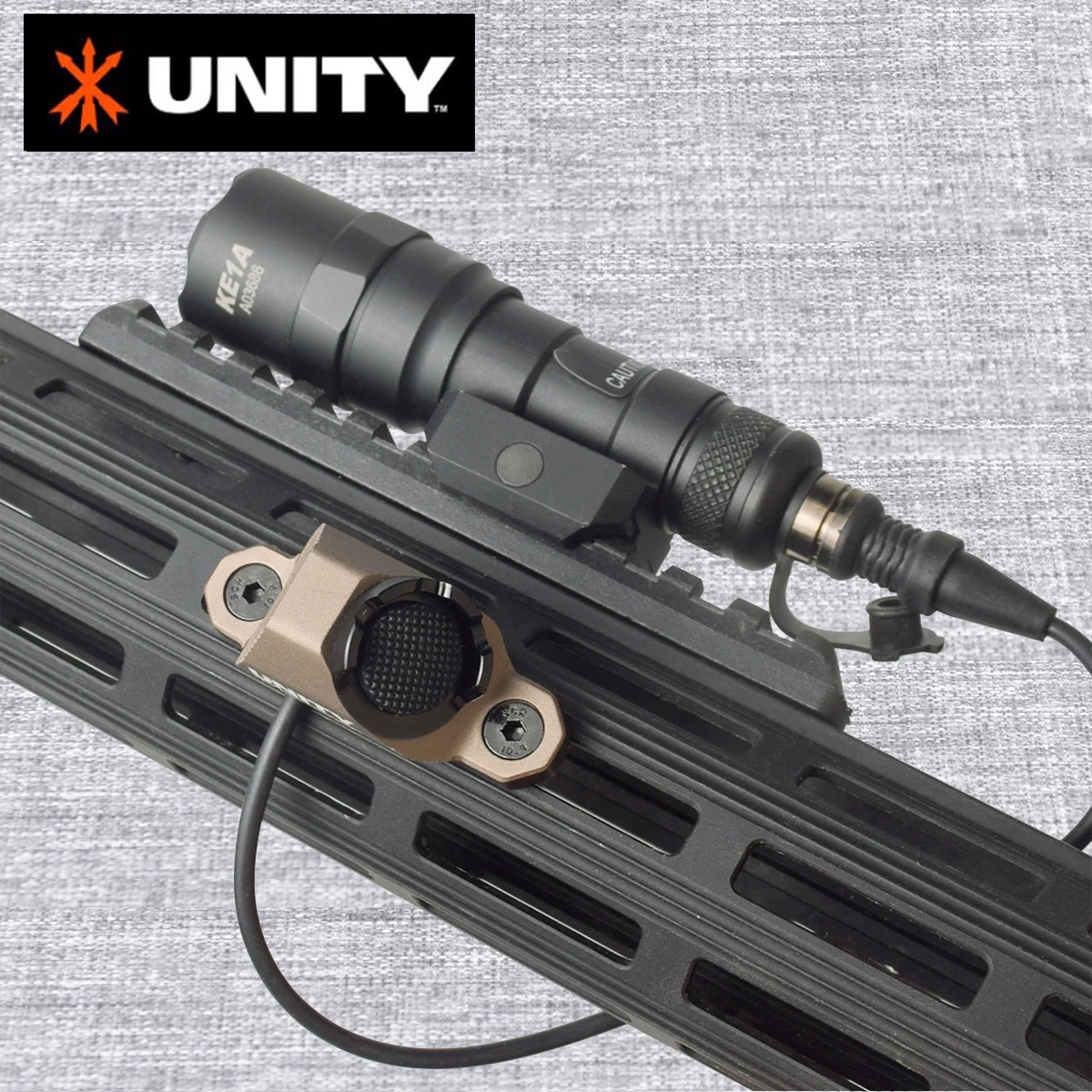 Interruptor de presión remoto UNITY para Surefire M300 M600 2,5/3,5mm/botón de enchufe SF compatible con riel Mlok Keymod de 20mm para láser DBAL-A2 PEQ15 - imagen 4