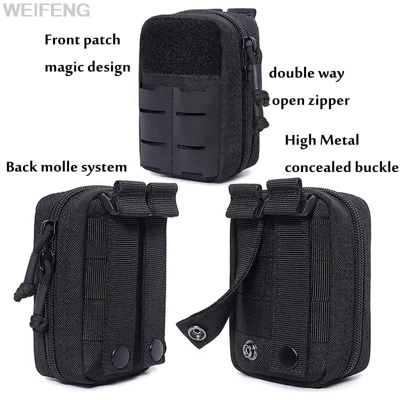 Bolsa táctica EDC, paquete de cinturón, chaleco de caza, paquete de herramientas de emergencia, botiquín de primeros auxilios médicos para exteriores, bolsa de supervivencia para turismo y acampada - imagen 5