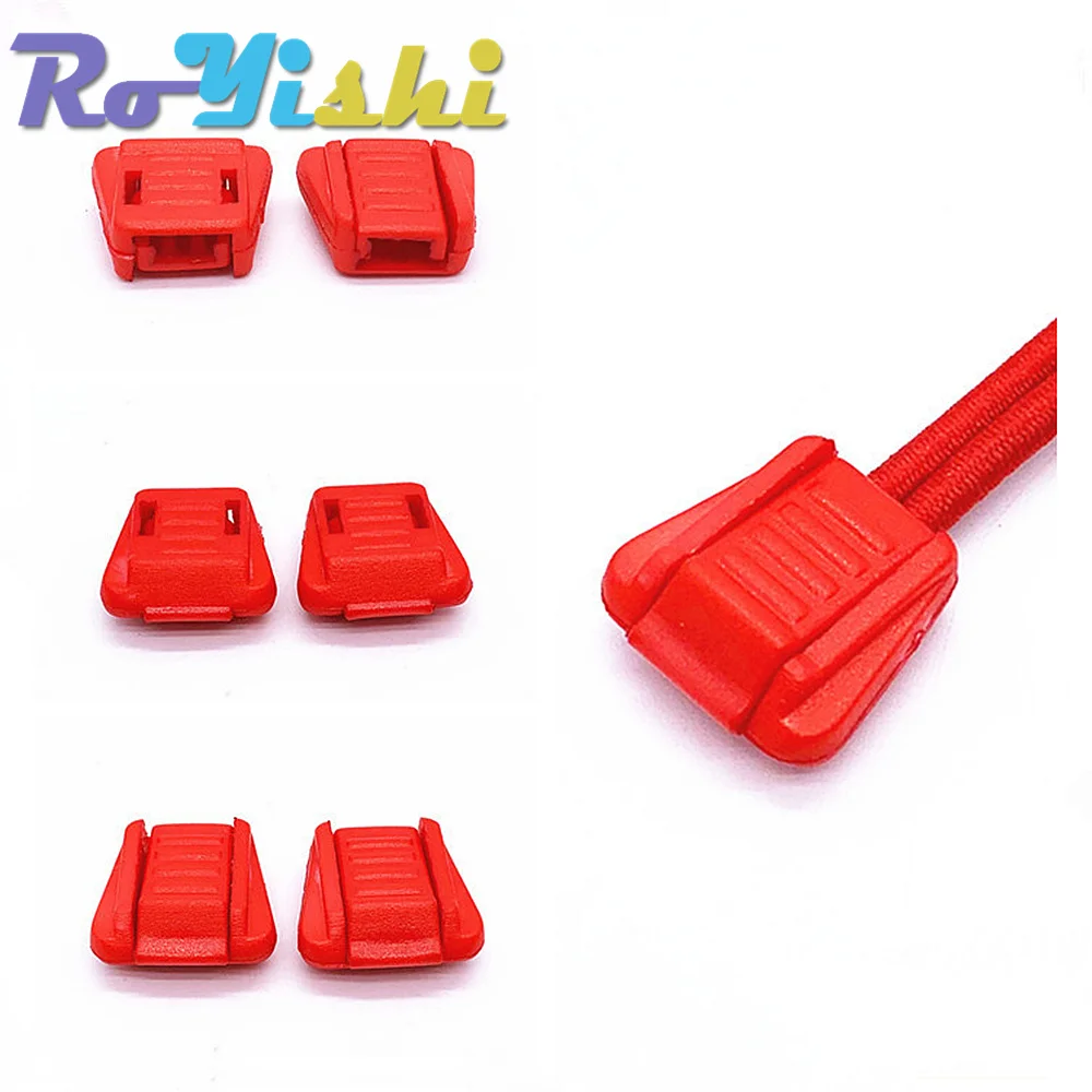 Extremos de cable de tracción de cremallera para Paracord y cordón, punta de correa, bloqueo de plástico, 12 colores, 12 unids/lote por paquete - imagen 4