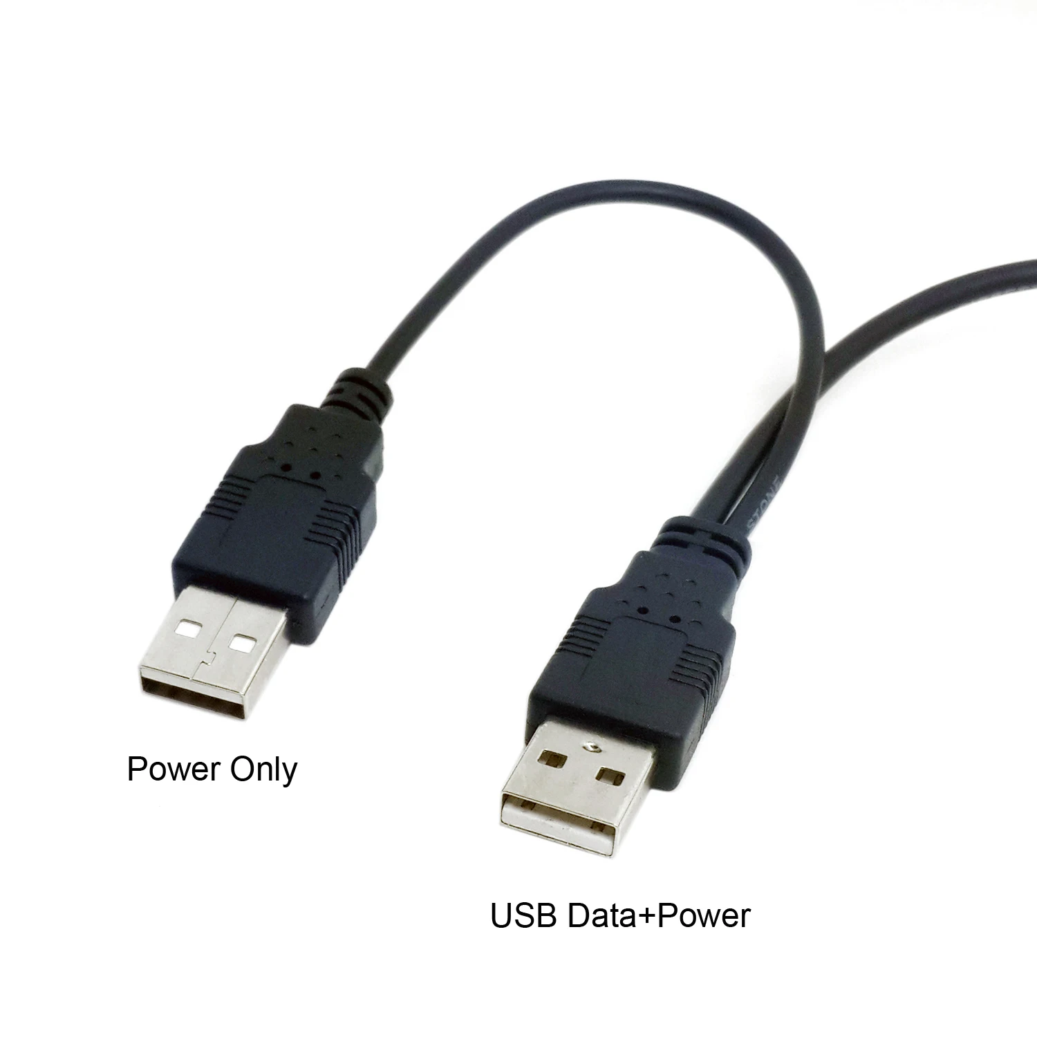 CY-Cable Dual USB 2,0 macho a macho B estándar, Cable Y para impresora, escáner Y unidad de disco duro externa, 80cm - imagen 3