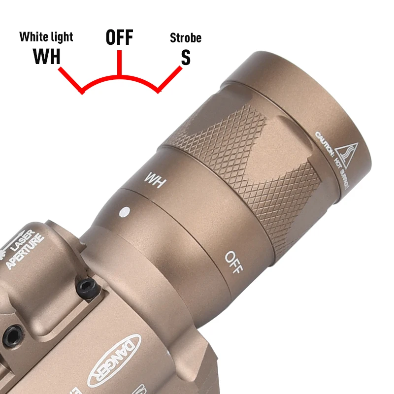 WADSN Surefir X400 X400V LED estroboscópico rojo láser linterna colgante para Airsoft arma de exploración pistola de pistola Luz de caza - imagen 3