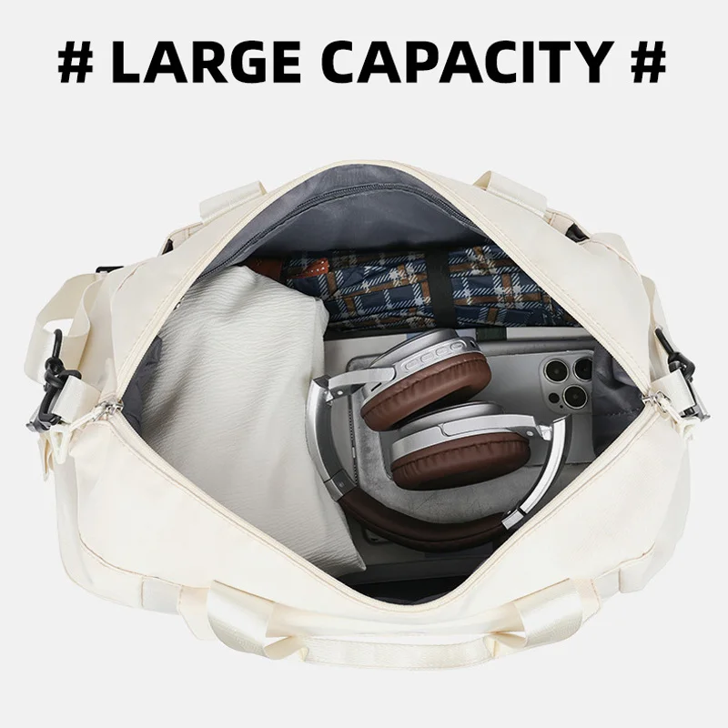 Bolsa deportiva para gimnasio, 3 uds., seco, húmedo, para viajes al aire libre, entrenamiento, Camping, bolsos de hombro tipo bandolera, paquete de zapatos, bolso grande para viaje de corta distancia - imagen 3