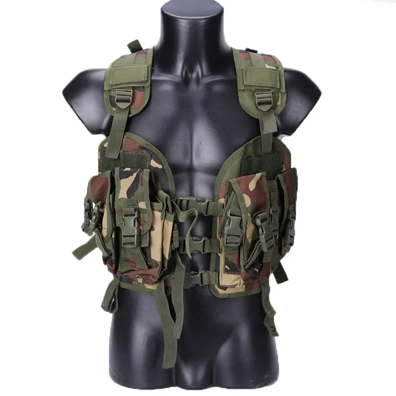 Chaleco táctico con sello, chaleco de combate de camuflaje, armadura corporal de Paintball Airsoft para caza, juego de guerra, Airsoft, deporte al aire libre con bolsa de agua - imagen 4