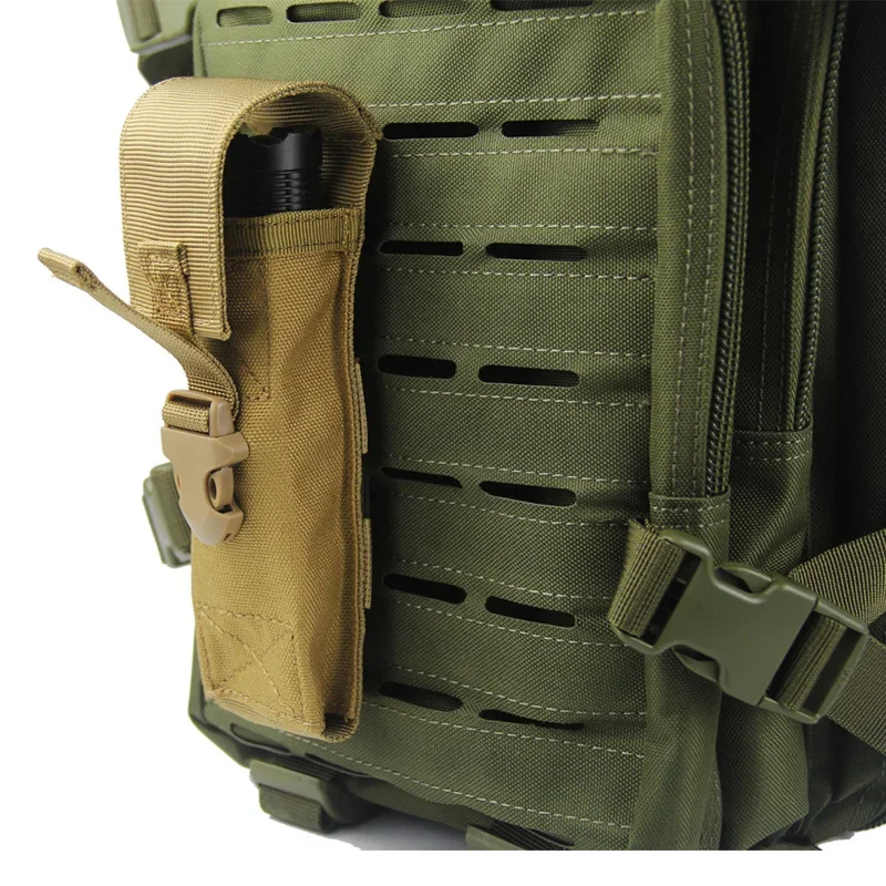 Bolsa táctica para linterna, mochila Molle de nailon para Airsoft, bolsa de fijación para cinturón Molle, accesorios para herramientas de caza y acampada al aire libre - imagen 2