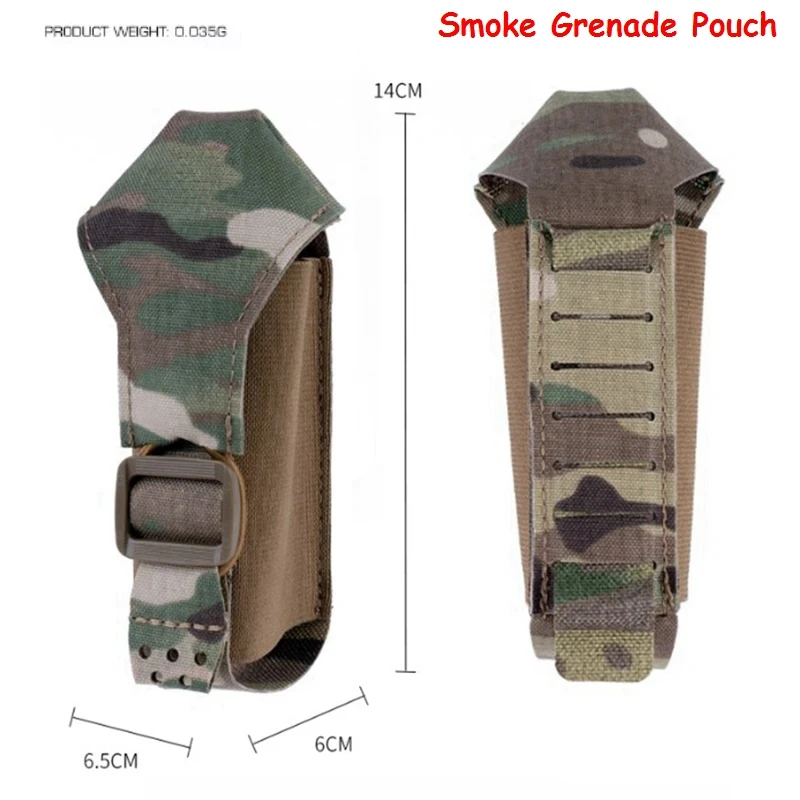 Bolsa táctica multiusos MOLLE para granadas cargador linterna - imagen 3