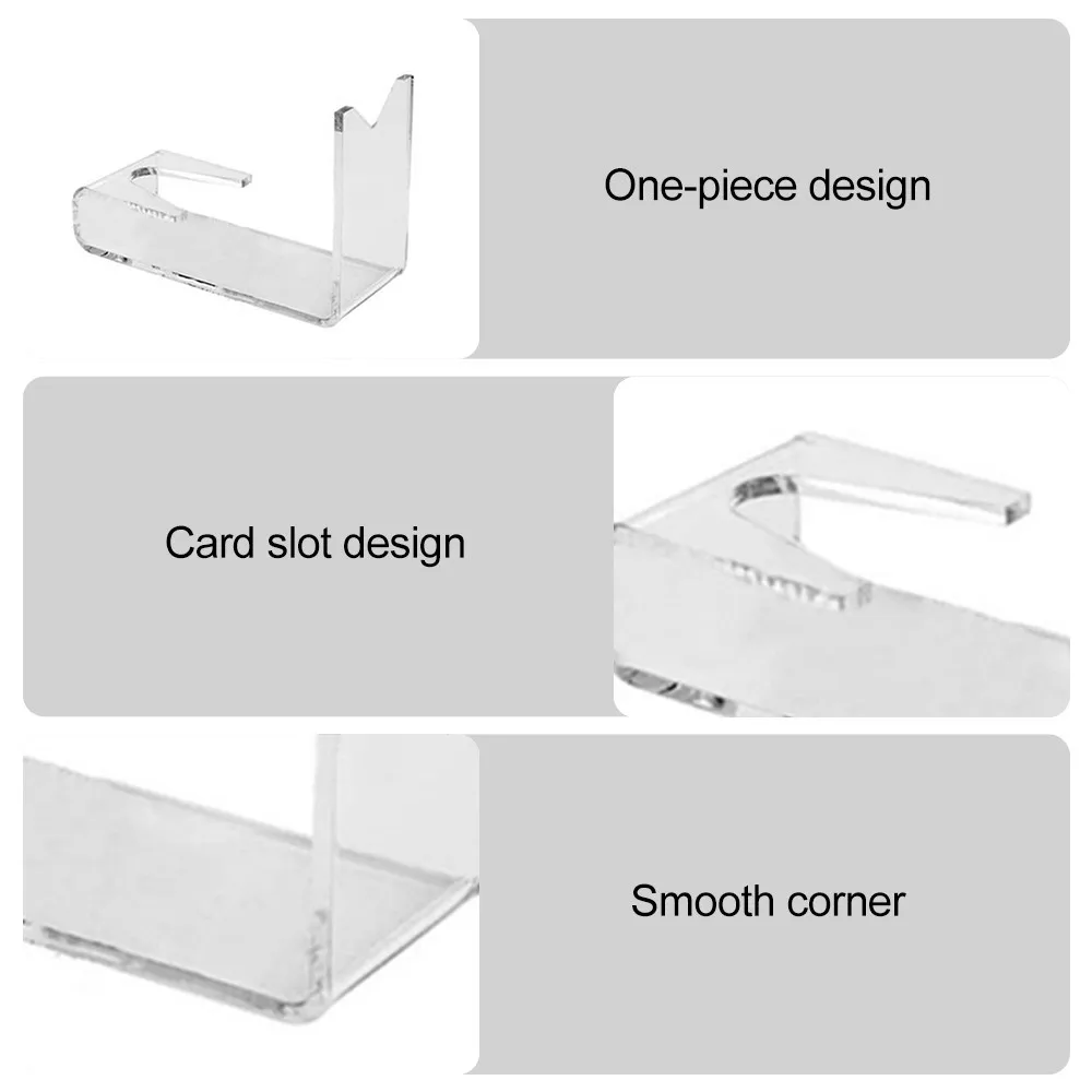 Soporte de exhibición acrílico para pistola, soporte de exhibición transparente para pistola, modelo de pistola de mano, almacenamiento seguro, soporte de juguete para niños, 2 uds. - imagen 4