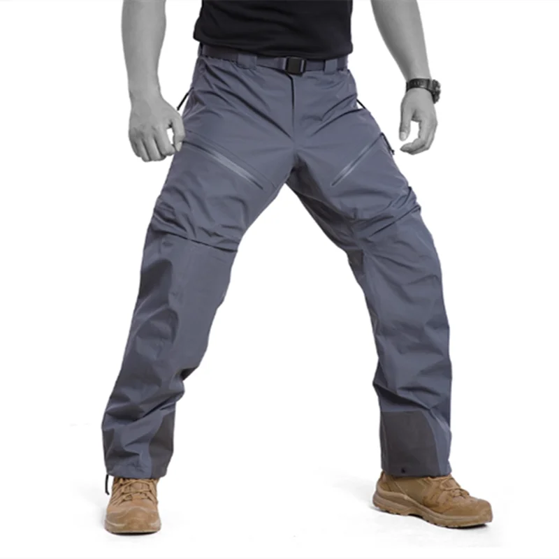 Pantalones de asalto Ninja 2nd Hard Shell para hombre, pantalones de senderismo tácticos con cremallera lateral impermeables, pantalones largos de camuflaje para exteriores para Otoño e Invierno - imagen 5