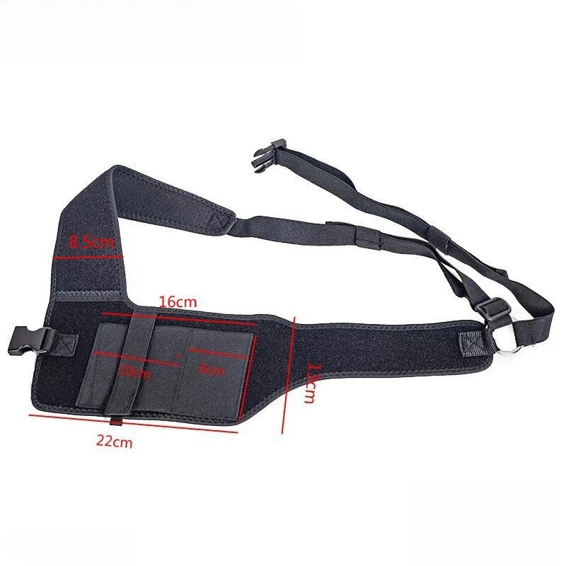 Funda para pistola de axilas de liberación rápida para caza al aire libre Glock oculto 17 19/CZ P09/P226/1911/M9 bolsa oculta para el pecho - imagen 2