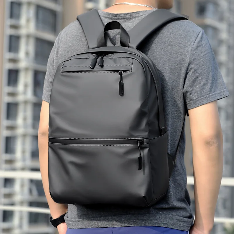 Lawaia-mochila sencilla de gran capacidad para hombre, bolso para ordenador portátil, mochila impermeable para exteriores, bolsa de viaje para acampada, novedad de 2023 - imagen 2