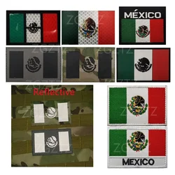 Parche velcro IR México insignia moral reflectante bordado camuflaje