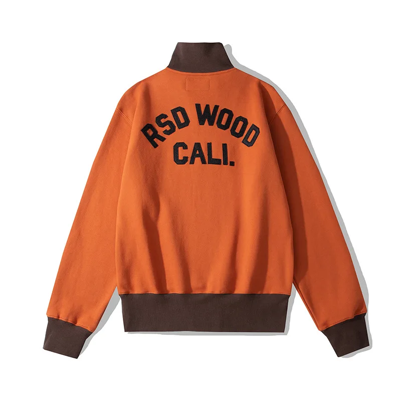 OKONKWO-suéter de cuello alto bordado grueso con media cremallera, chaqueta de cuello alto, Camiseta deportiva para correr, campamento al aire libre - imagen 4