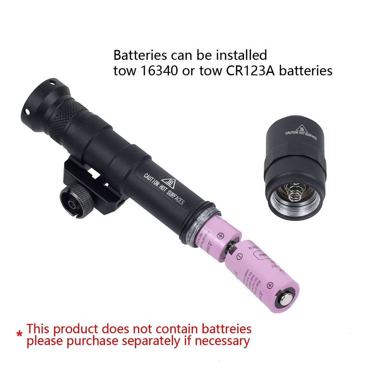 Linterna táctica Surefire M600 M600U/M600B Airsoft, potente interruptor de 5 estilos compatible con riel de 20mm, armas para Rifle, luz LED de explorador - imagen 3