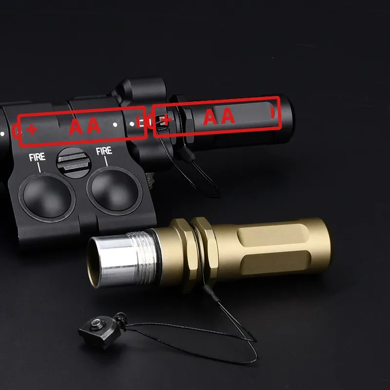 MAWL C1 AA de Metal táctico, versión de batería, láser IR verde, punto rojo, Ray, cubierta trasera extendida de Metal, accesorios de modificación de caza - imagen 5