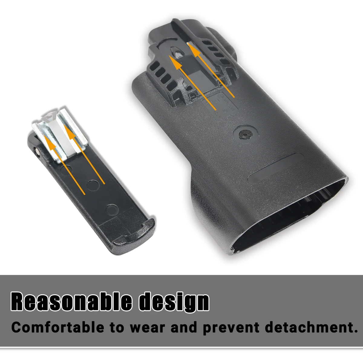 Walkie Talkie Clip funda de transporte compatible con Motorola APX6000 APX8000 PMLN5709 PMLN5709A funda, soporte Clip para cinturón Ham Radio bidireccional - imagen 4