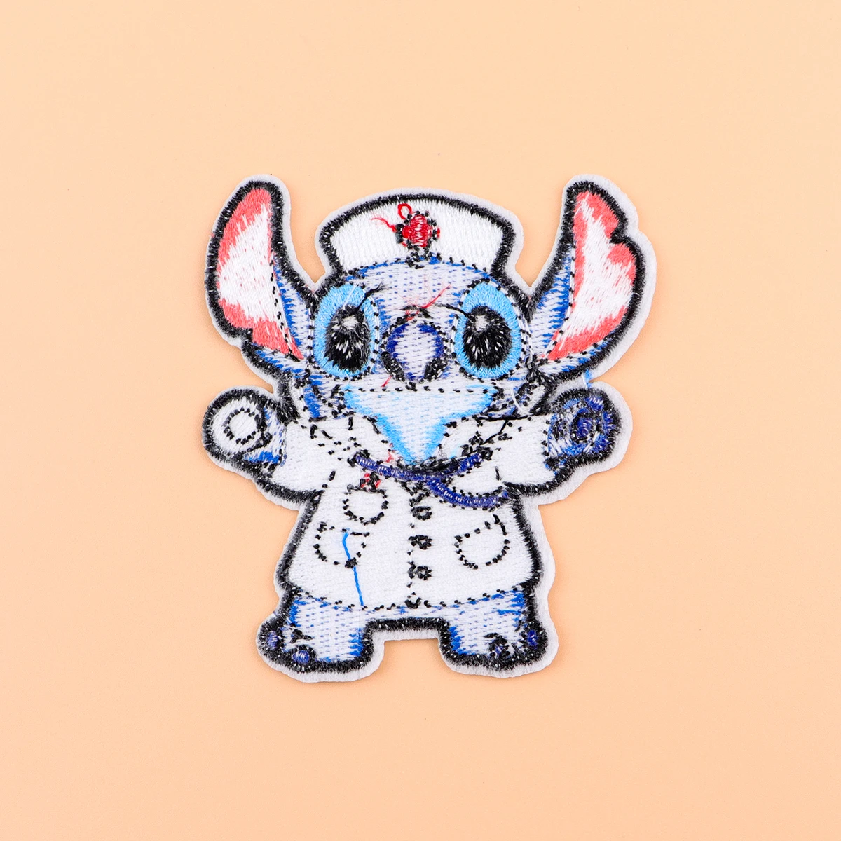 Parche para planchar con forma de gato de dibujos animados, parche para ropa, parche bordado médico, accesorios de ropa, pegatinas de costura - imagen 4