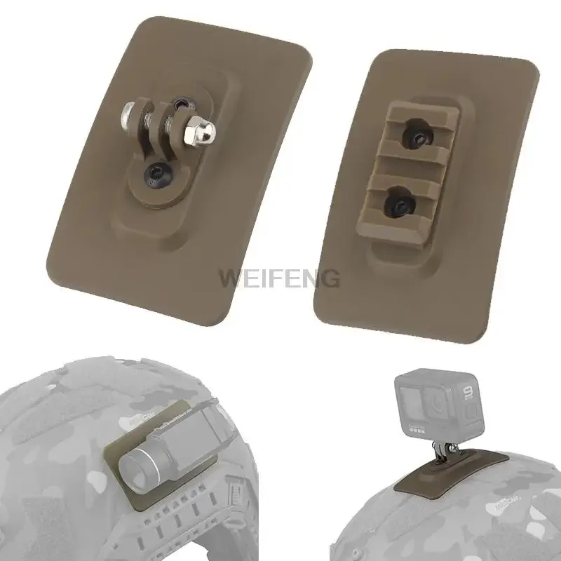 Adaptador de Base de montaje para casco táctico, soporte para linterna, gancho, bucle, dispositivo de visión nocturna, adaptador de montaje, accesorios de caza