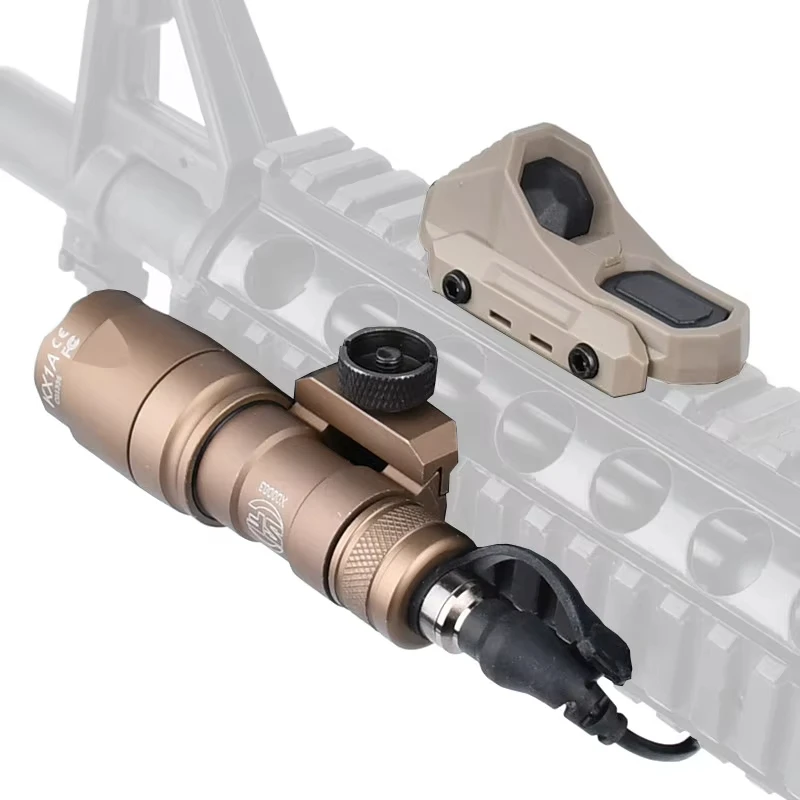 Linterna táctica Surefir M300A M600C con interruptor de presión remota de doble función AXON compatible con luz Airsoft de caza con riel de 20mm - imagen 4
