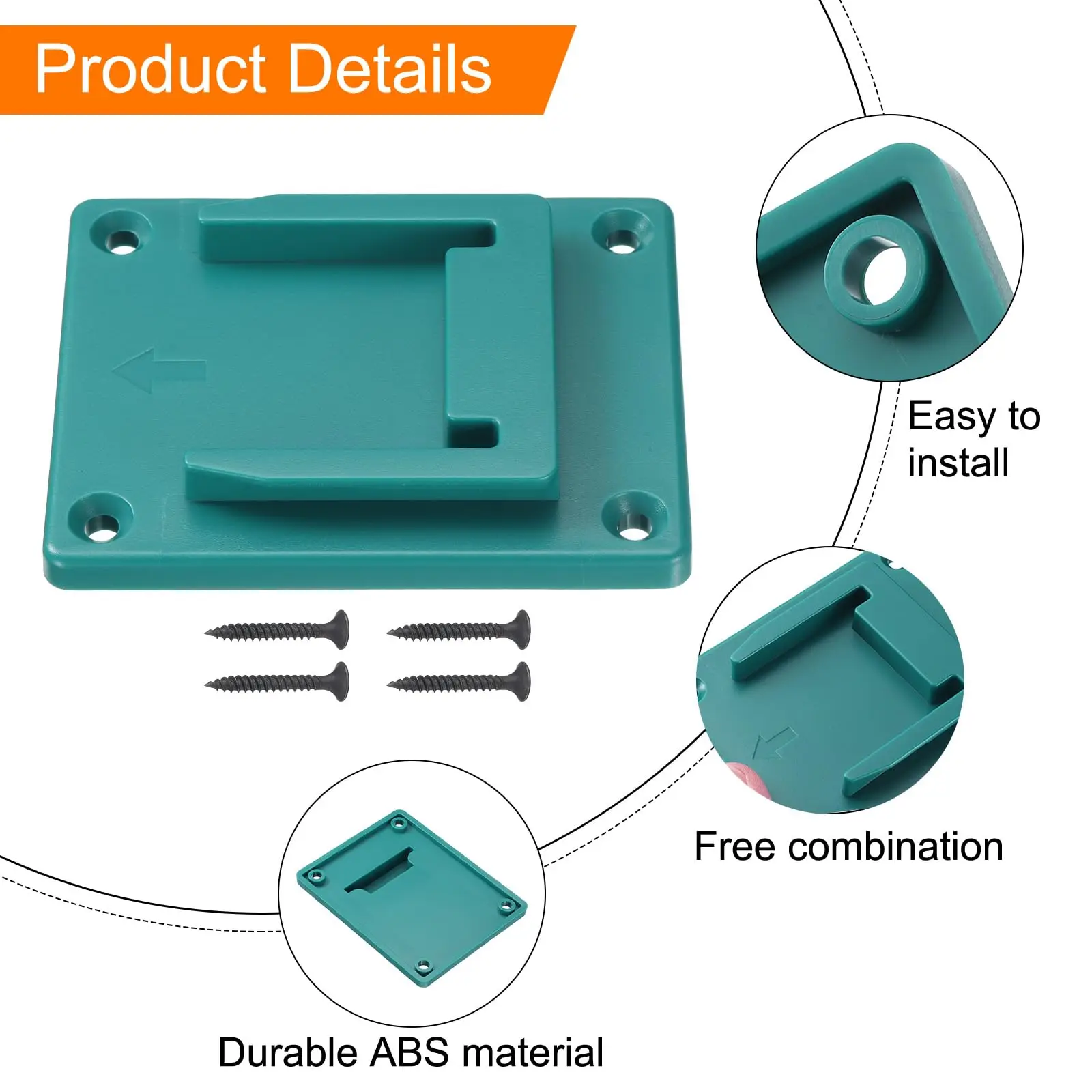 5/10 Uds para Makita y Bosch 18V soporte de herramientas taladro montaje en pared máquina soporte de almacenamiento para soporte de exhibición estante dispositivo de fijación colgar - imagen 3