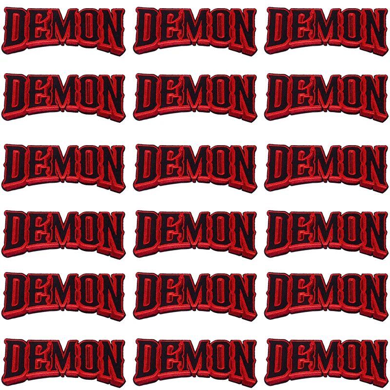 Parches bordados góticos para ropa, pegatinas de rayas Punk, parches termoadhesivos para ropa, insignias, 10 unidades por lote - imagen 5