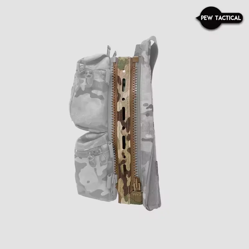 PEW TACTICAL FERRO STYLE Panel trasero extensión de cremallera Airsoft placa portadora accesorios UA86 - imagen 3