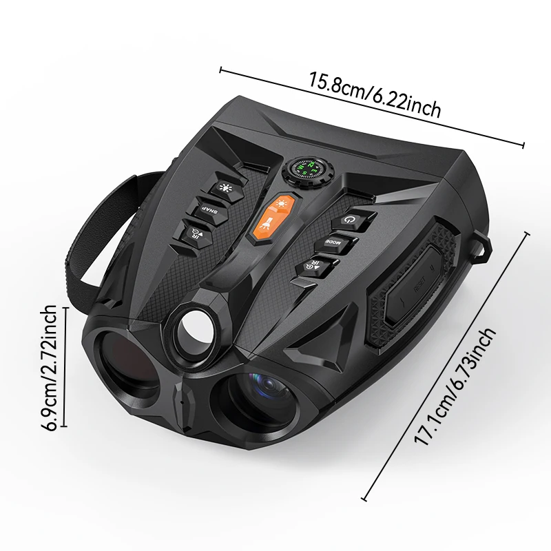 Gafas de visión nocturna 336 con alcance de Zoom Digital 10X, duración de la batería de 8H, binoculares tácticos con pantalla de 4,0 pulgadas para acampar y cazar - imagen 4