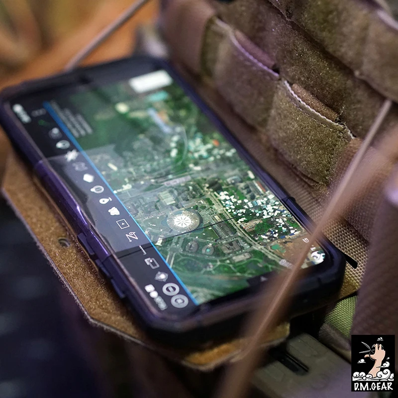 DMGEAR-bolsa táctica General para teléfono, Panel frontal, versión Molle FCSK, gancho y bucle para teléfono móvil, placa magnética de carga práctica - imagen 5