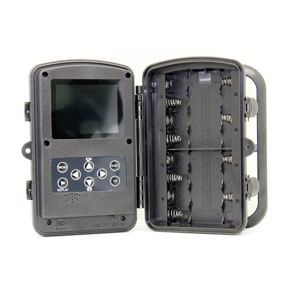 Cámara de rastreo para caza de 12MP, trampas fotográficas de visión nocturna de 940nm, negra, de bajo brillo LED IR, Chasse - imagen 5