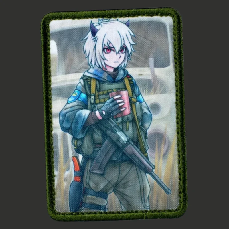 Parche táctico de Anime, insignia de moral militar, impresión de gancho y bucle, mochila, accesorios de decoración de ropa, pegatinas, brazalete - imagen 2
