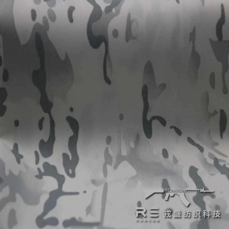 Tela táctica de camuflaje para nieve, tejido de poliéster de alta resistencia, impermeable, PU, 1000D - imagen 5