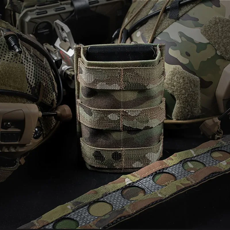 FAST 5.56 Single Mag Pouch Long MOLLE Mag Pouch Hunting Airsoft Gear AR15 M4 Tactical Belt Bag Built-In Kydex Wedge Insert - imagen 5