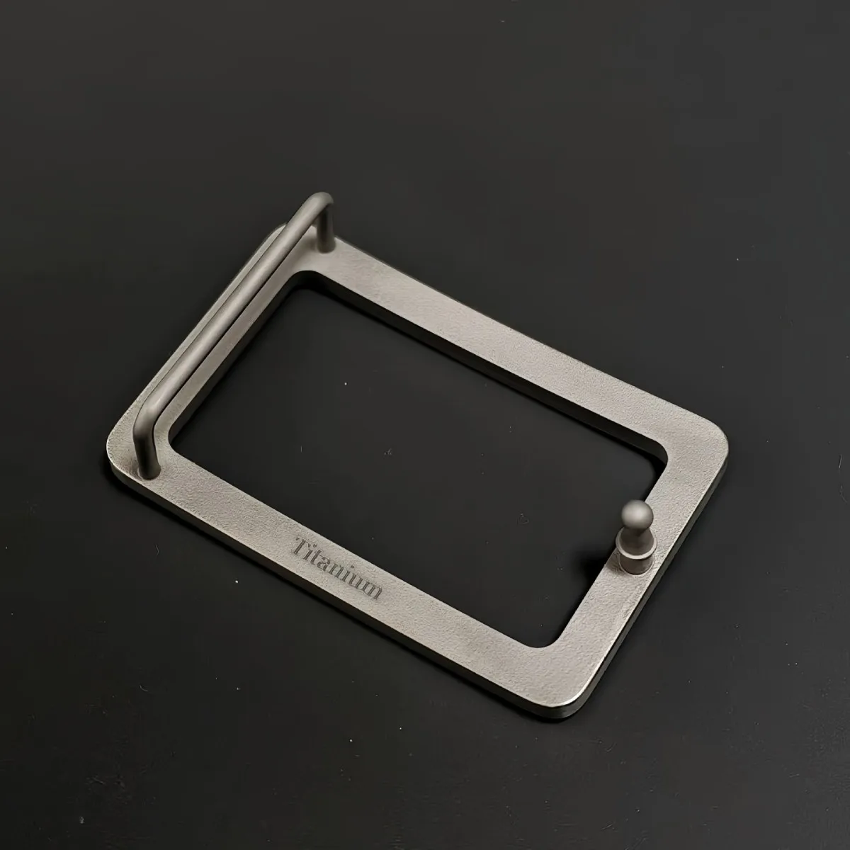Hebilla táctica de titanio antideslizante lisa forma O para cinturón - imagen 4