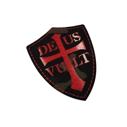 Parche bordado Caballeros Templarios – Reflectante IR táctico militar