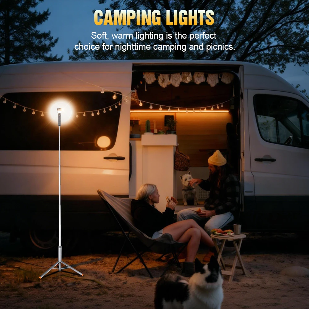 Trustfire WL22-PRO linterna telescópica LED mejorada para acampar con trípode luz de emergencia recargable linterna portátil para exteriores