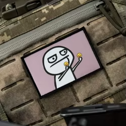 Parche Airsoft de moral de dedo medio, parches tácticos impresos con gancho y bucle para ropa, equipo militar al aire libre, pegatina para mochila